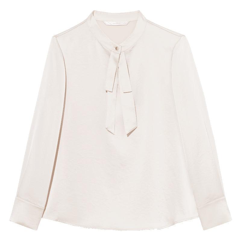 One Button Triacetate Woven Blouse GOELIA