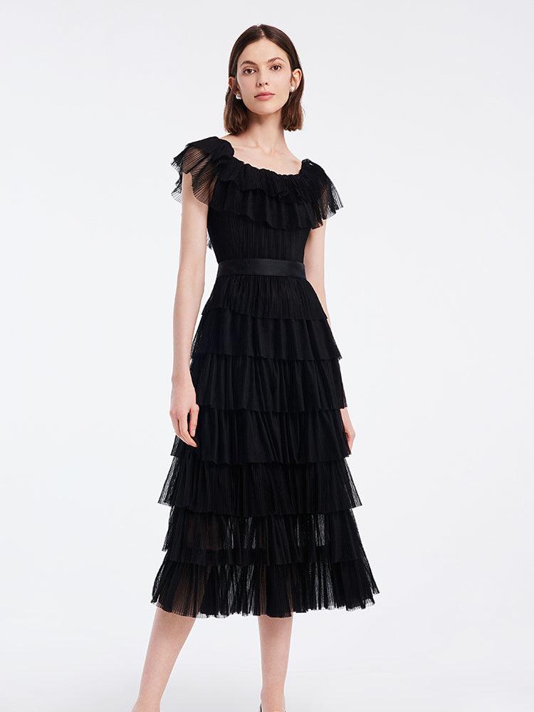 Multi-Layer Pleated Dress GOELIA