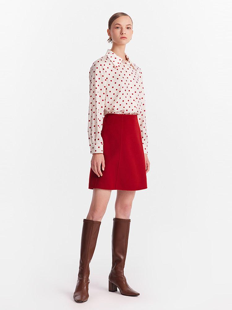 Polka Dots Print Shirt GOELIA