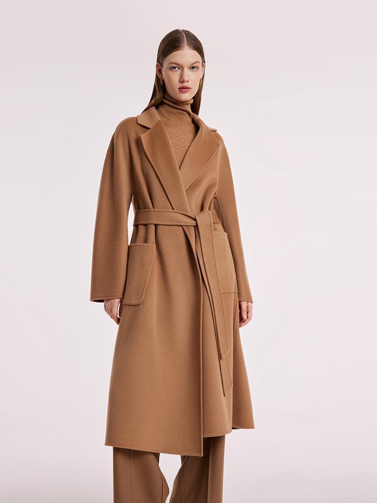 Pure Cashmere Tie-up Coat GOELIA