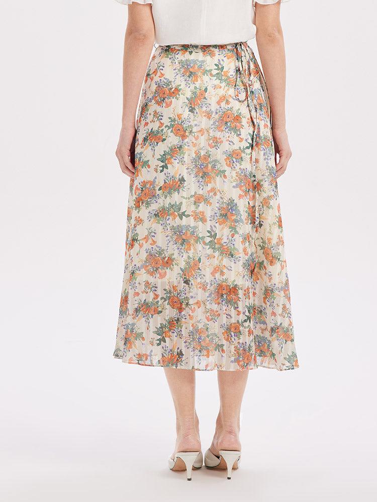 One-Pieced Floral Skirt GOELIA