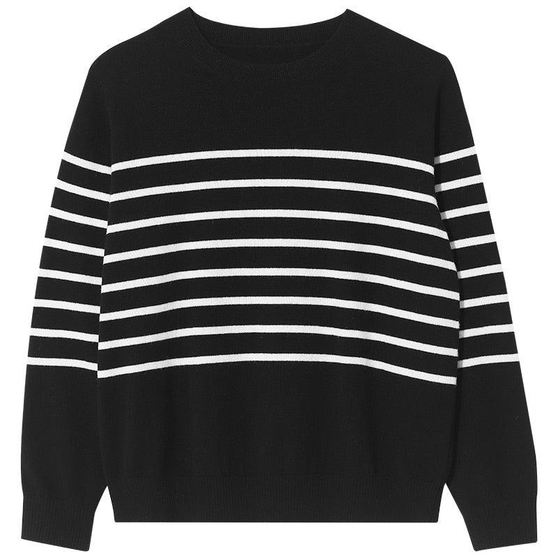 Black&White Stripe Sweater GOELIA