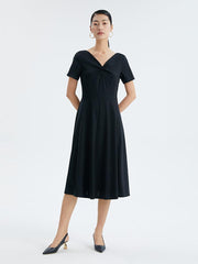 Tencel Knit Twisted Dress GOELIA