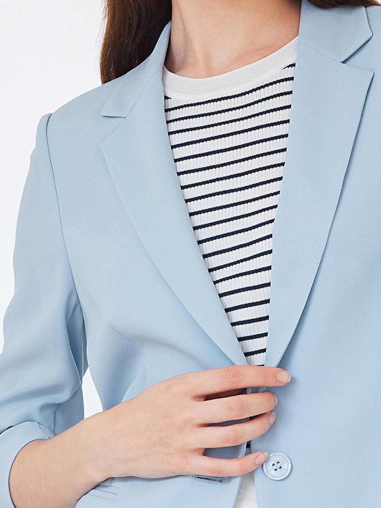 Minimalist One-Button Blazer GOELIA