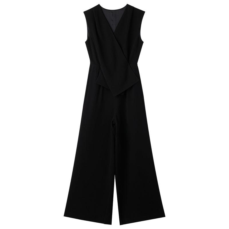 Acetate V-Neck Jumpsuit GOELIA