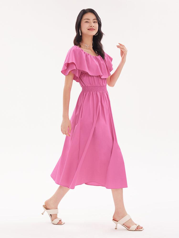 Cotton Ruffle Dress GOELIA