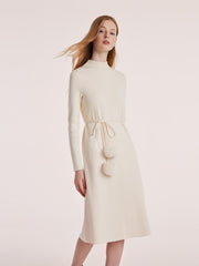 Tencel Wool Dress With Belt GOELIA