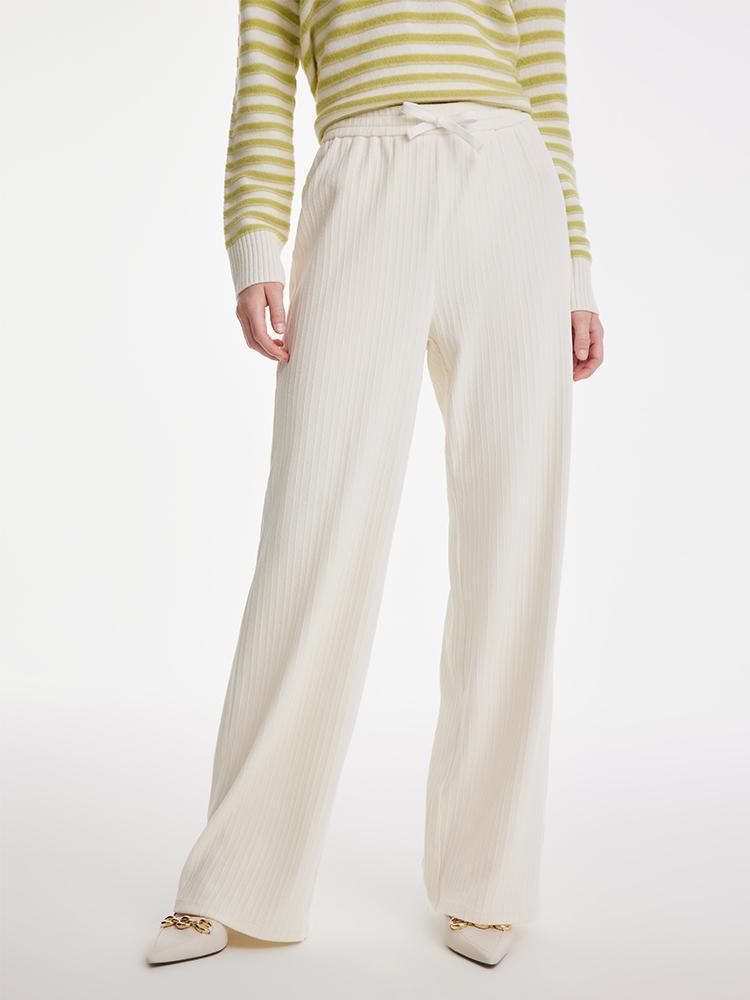 Straight Wide Leg Knitted Pants GOELIA