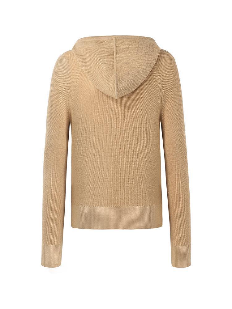 Machine Washable Wool Hooded Sweater GOELIA