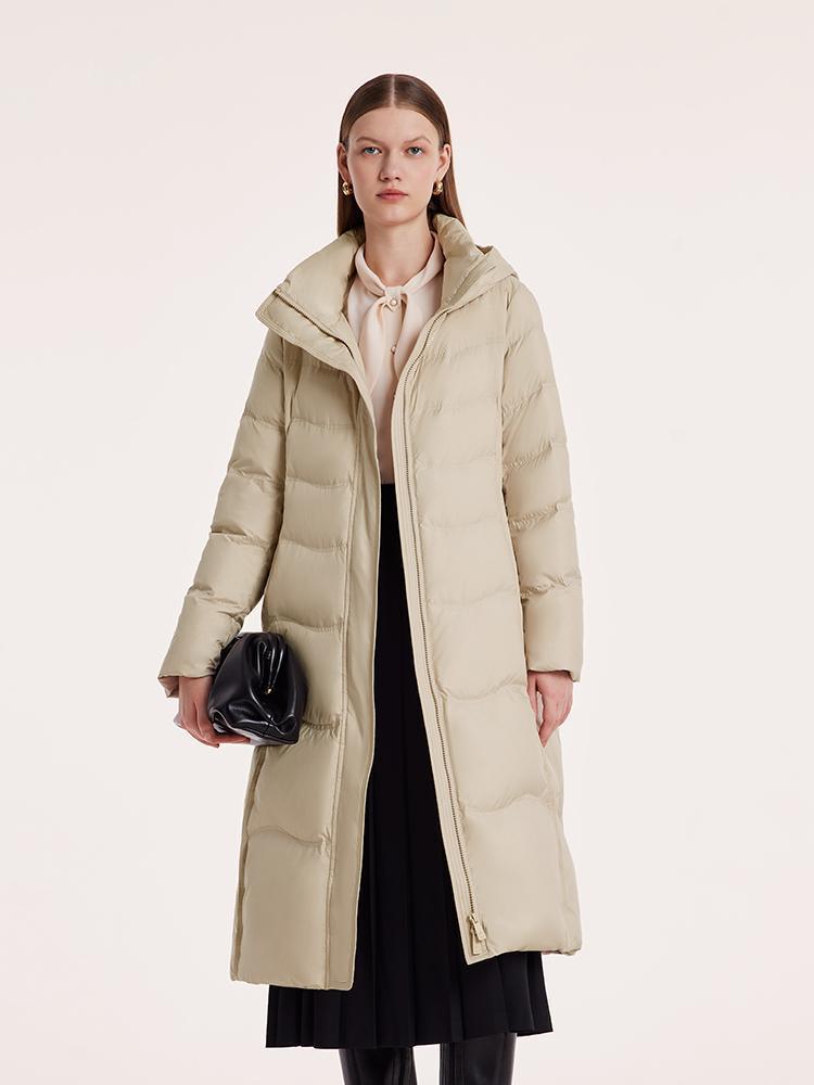 Hooded Long Goose Down Garment