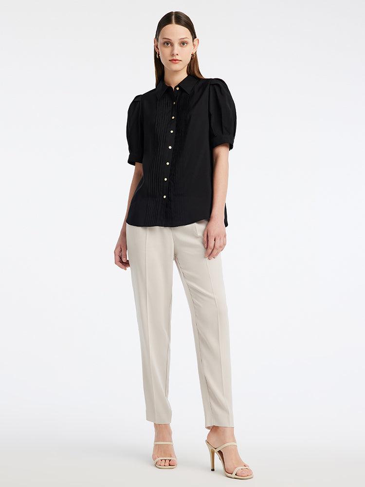 Black Lapel Shirt GOELIA