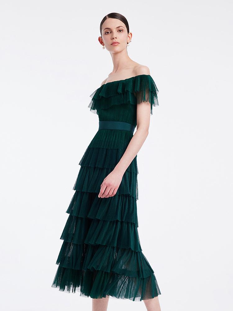 Multi-Layer Pleated Dress GOELIA