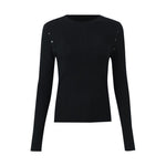 Detachable Sleeve Woolen Round Neck Sweater GOELIA