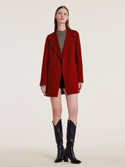 Tencel Wool Double-Faced Lapel Coat GOELIA