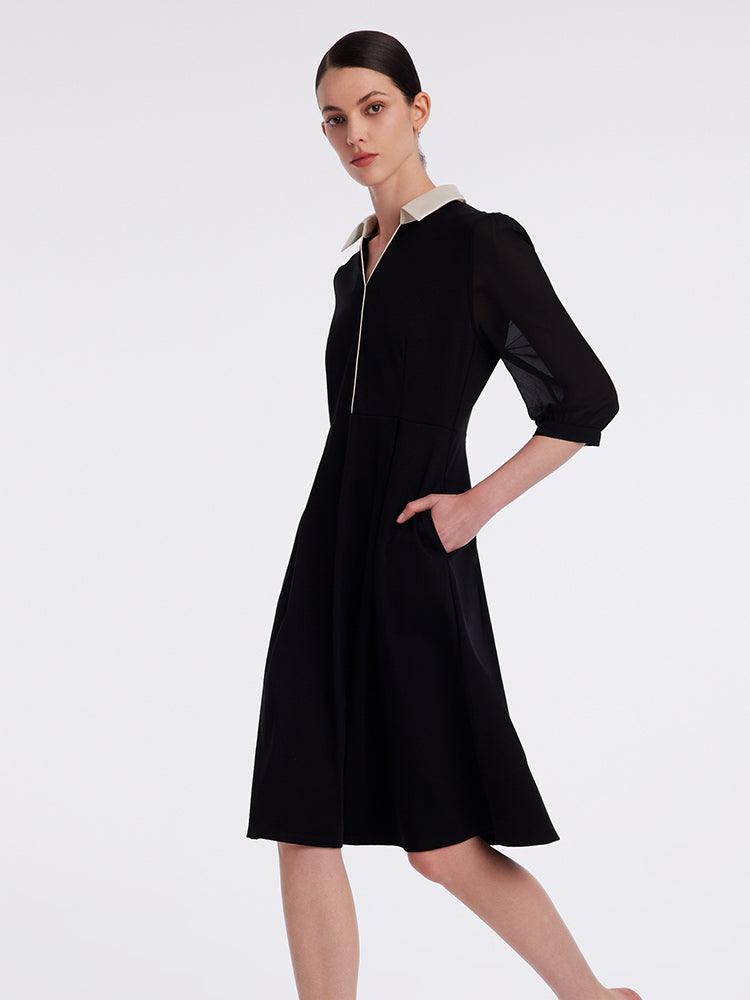 Knitted Waist-skimming Dress GOELIA