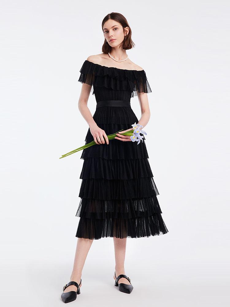 Multi-Layer Pleated Dress GOELIA