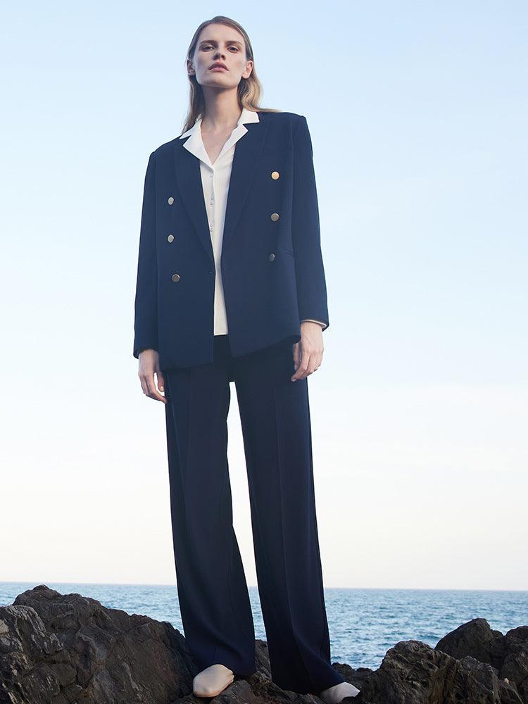 Triacetate Double-Breasted Blazer GOELIA