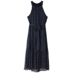 8 MM Silk Printed Halter Dress GOELIA