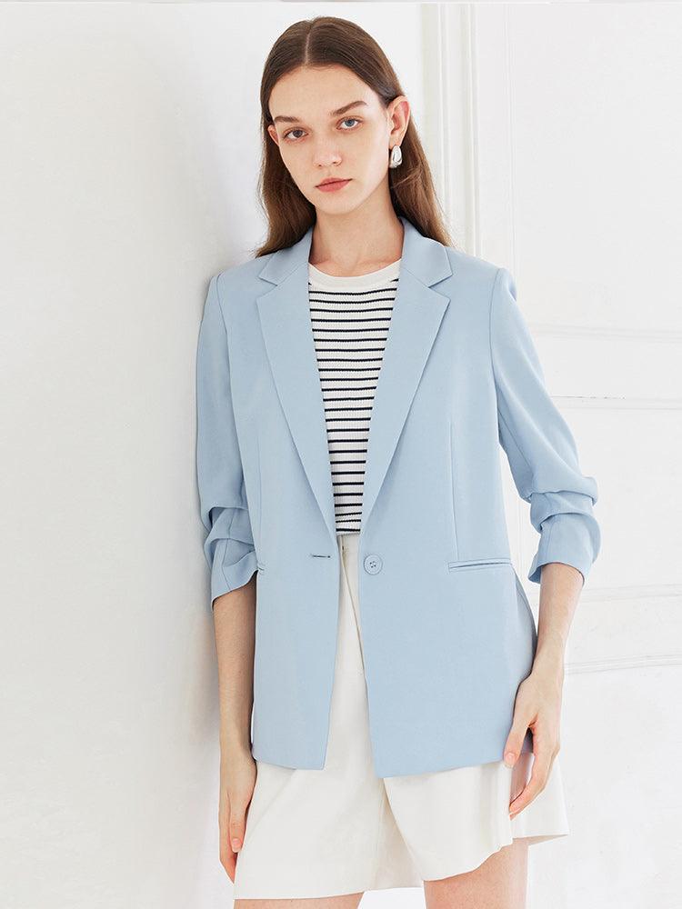 Minimalist One-Button Blazer GOELIA