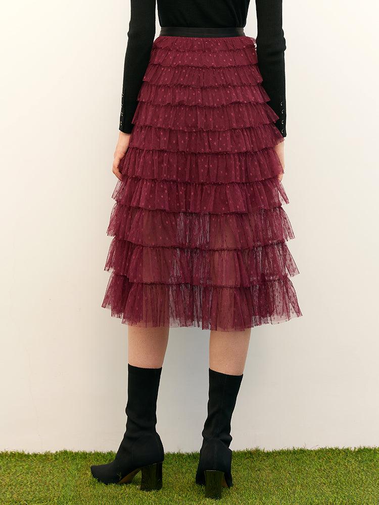 Mesh Layered Skirt GOELIA