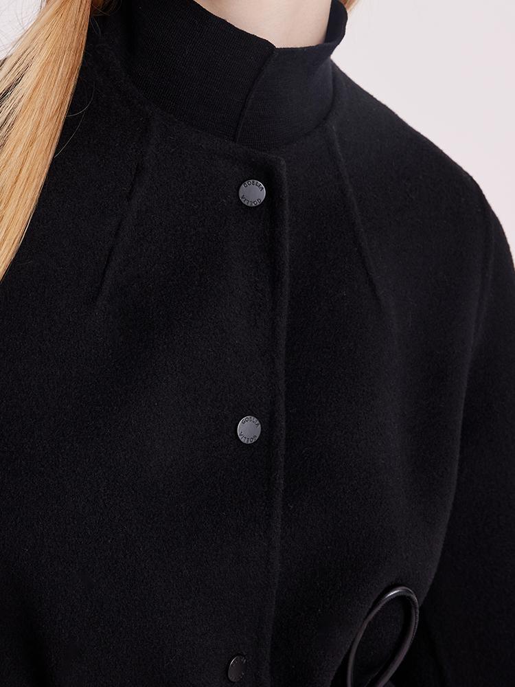 Tencel Wool Double-Faced Coat With Belt GOELIA