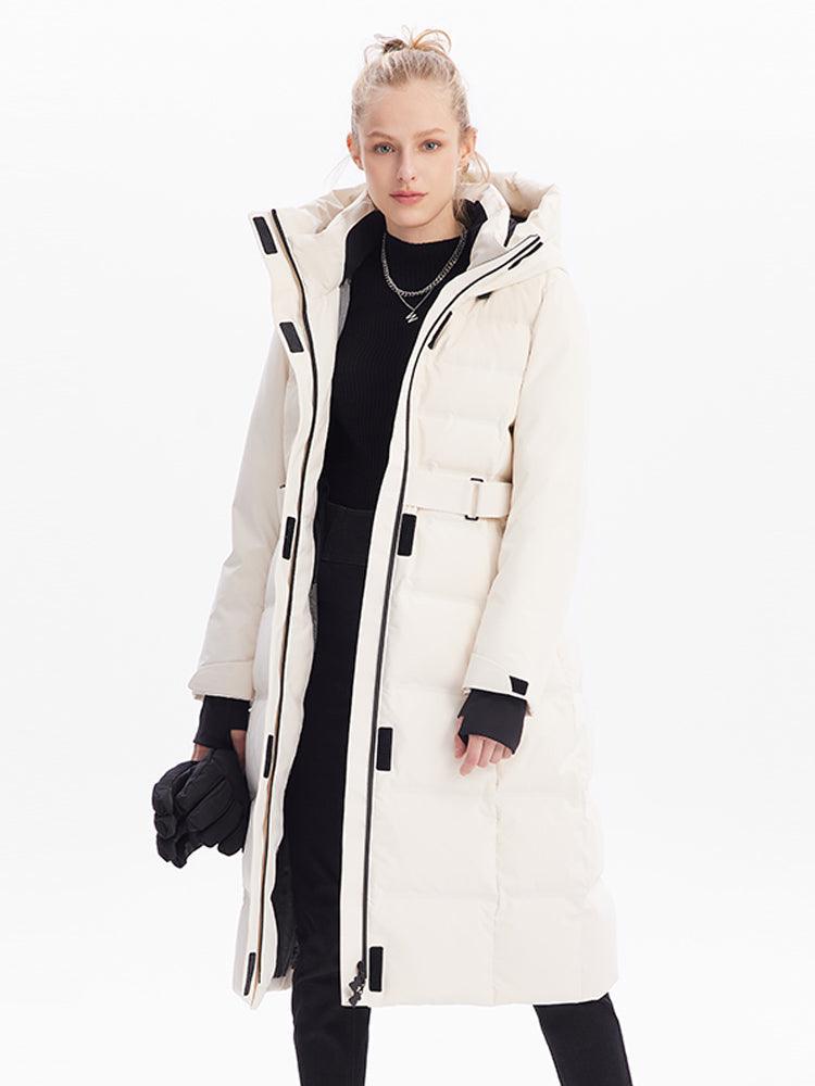 Long Hooded Goose Down Jacket GOELIA