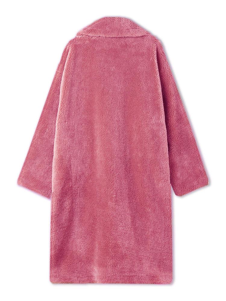 Full Lamb Wool Oversized Teddy Overcoat GOELIA