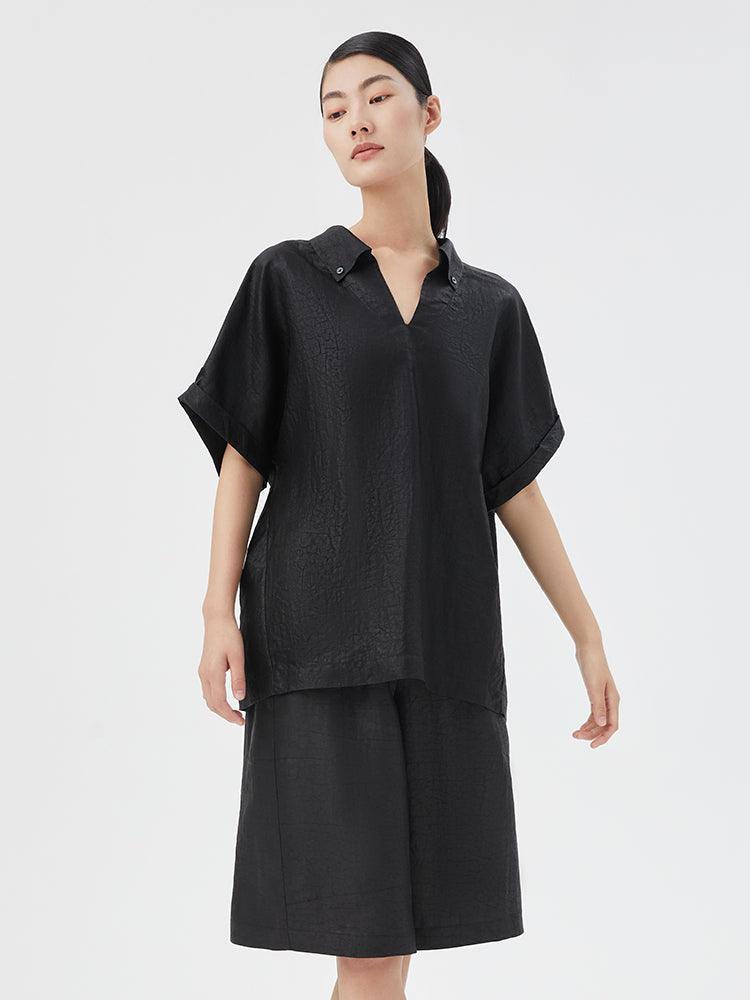 18 Momme Strukturierte XIANGYUN Seidenshorts 
