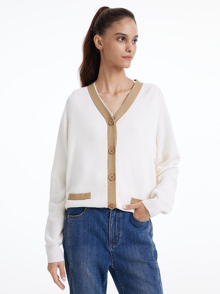 Single-Breasted Wool And Silk-Blend Cardigan GOELIA