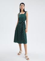 16 MM Pure Silk Polka Dots Dress GOELIA