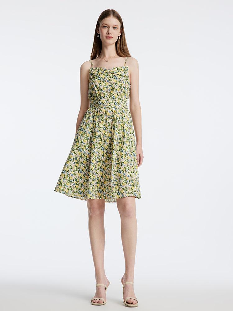 Green Floral Dress Suit GOELIA