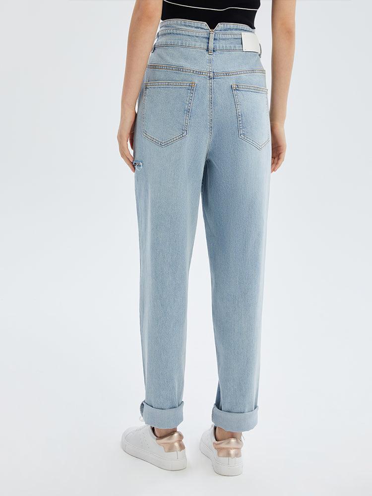 Acetate High-Waist Dad Jeans GOELIA