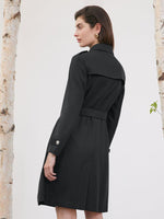 Worsted Wool Trench Coat With Belt GOELIA