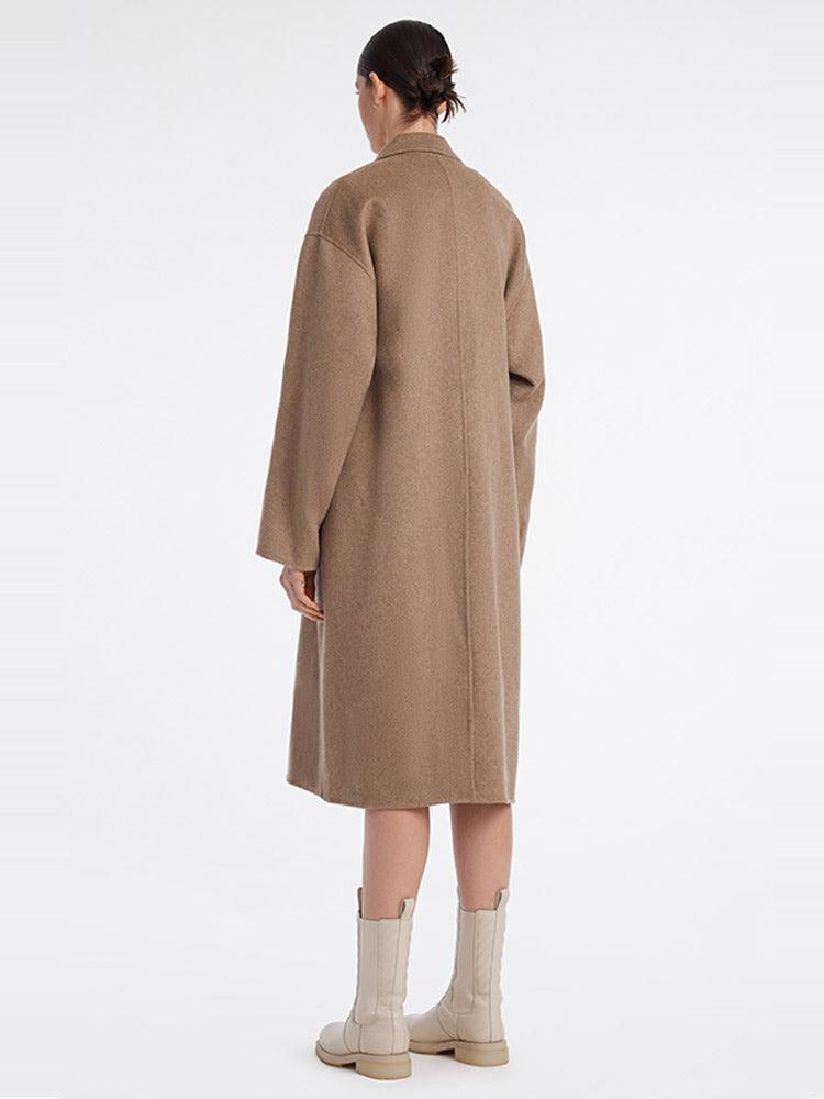 Pure Cashmere Woolen Coat GOELIA