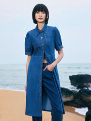 Tencel Denim Shirt Dress GOELIA