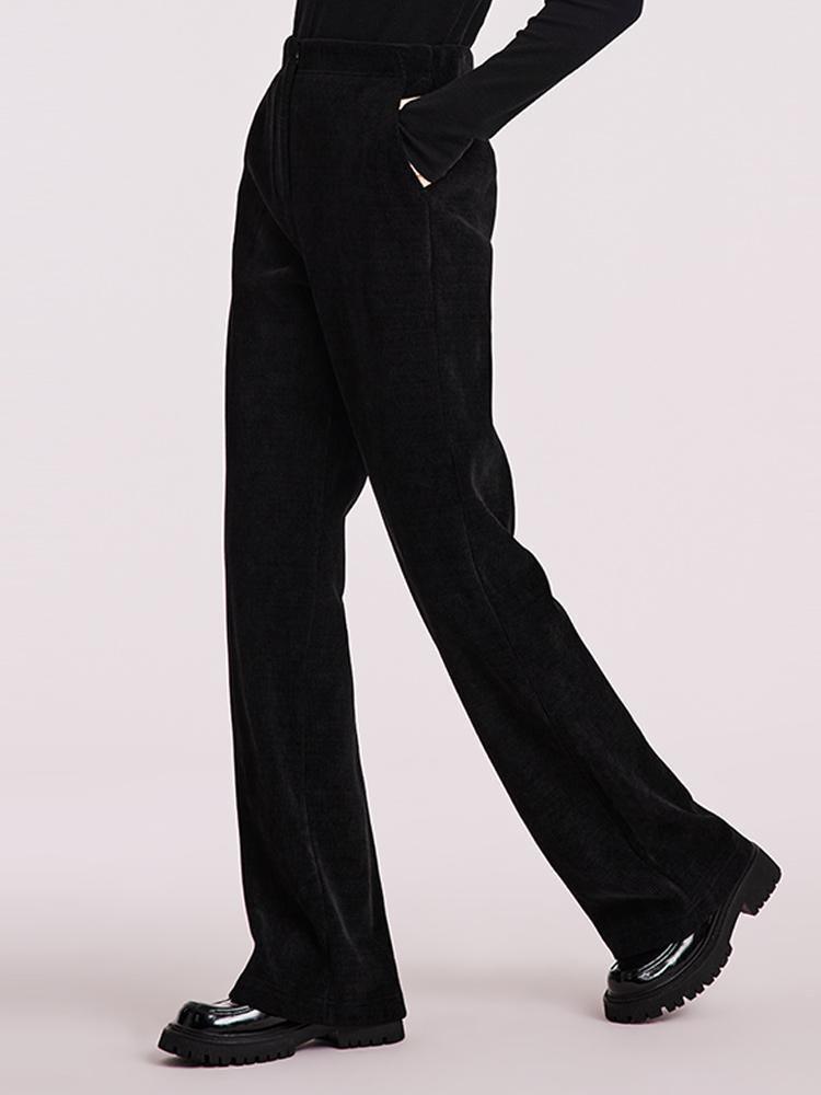 Knit Straight Full Length Pants GOELIA