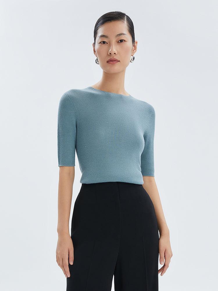 3D Silk & Wool Sweater GOELIA