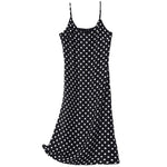 Silk Polka Dots Slip Dress GOELIA