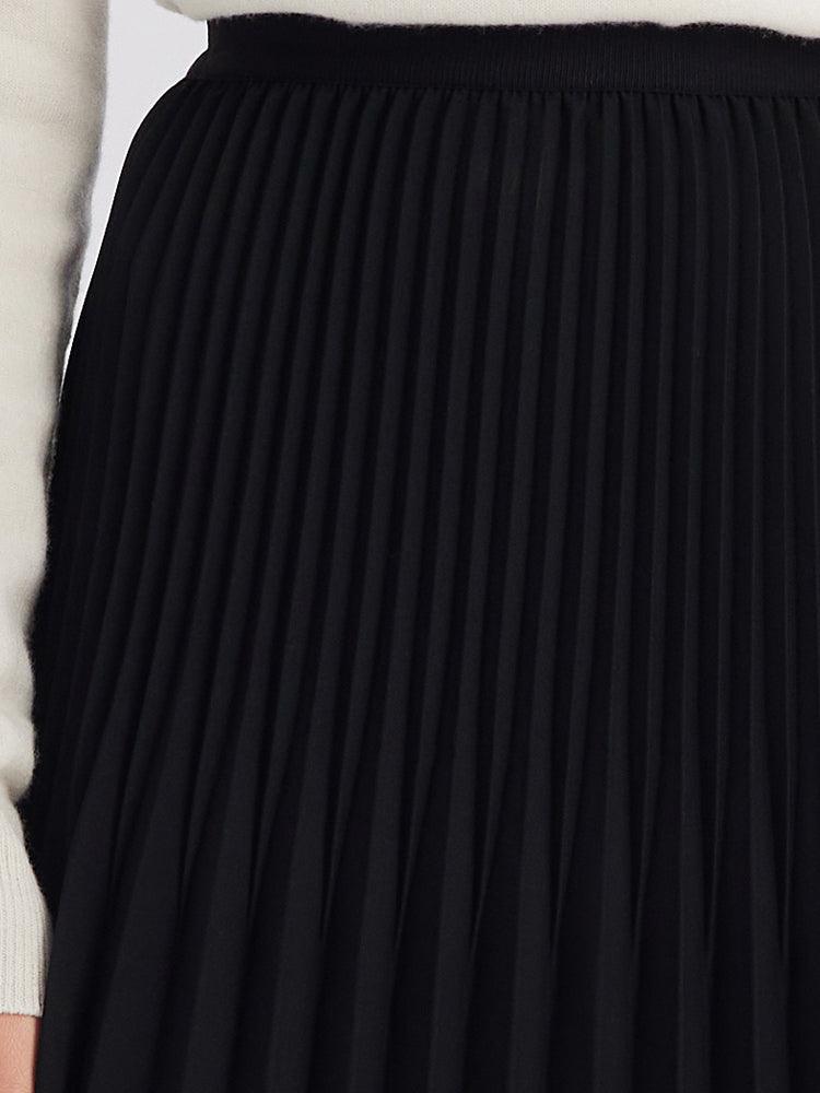 Pleated Mid-Calf Skirt GOELIA