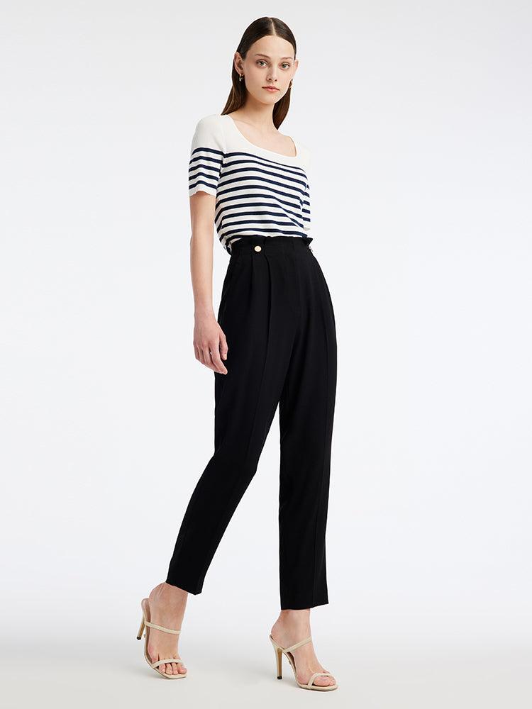 High-waisted Pipe Pants GOELIA