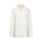 Loose-fitting V-neck Acetate Blouse GOELIA