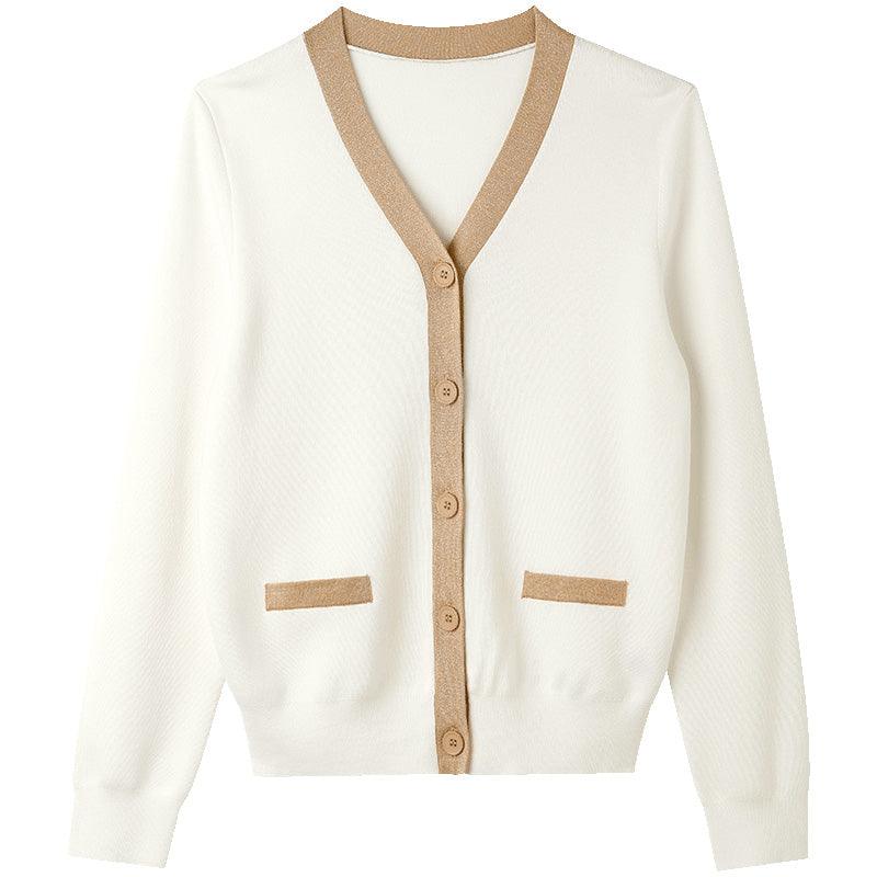 Single-Breasted Silk & Wool Cardigan GOELIA