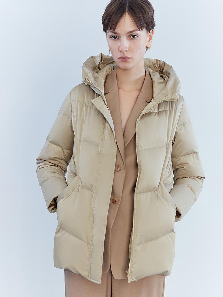 Cocoon Hooded Goose Down Jacket GOELIA