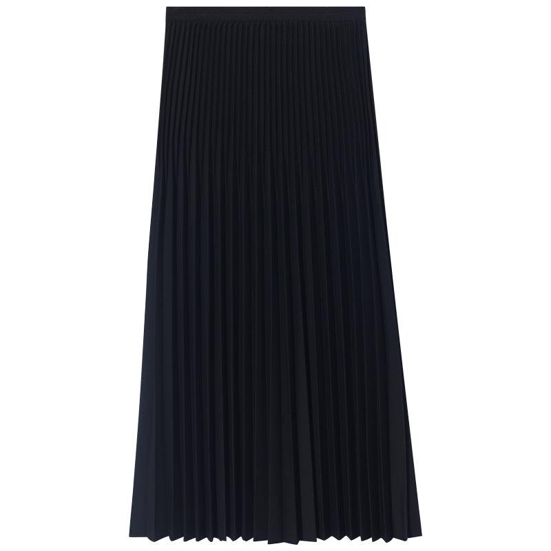 Pleated Mid-Calf Skirt GOELIA