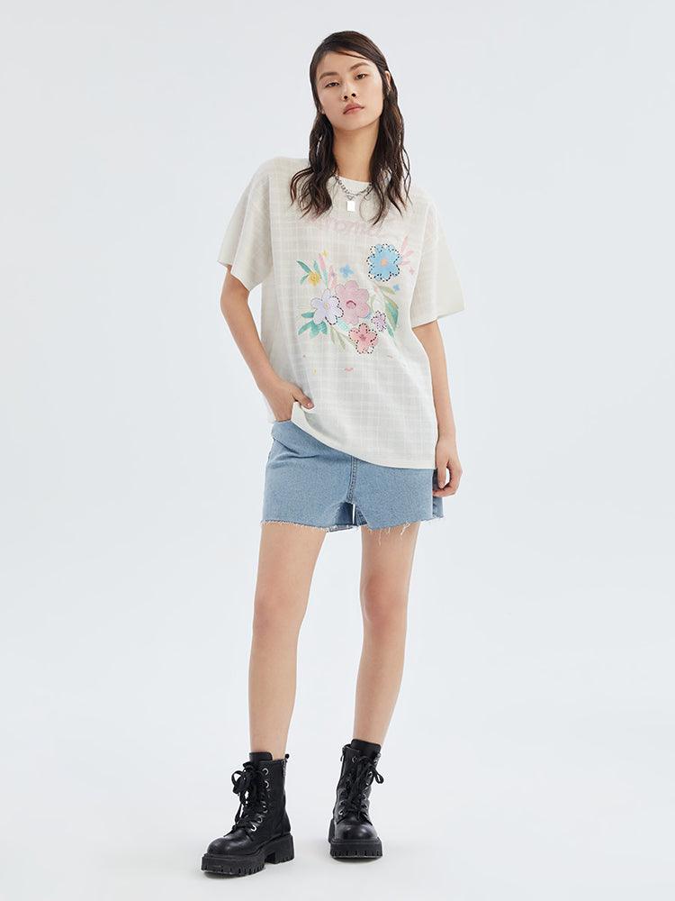 Acetate High-Waist Shorts GOELIA