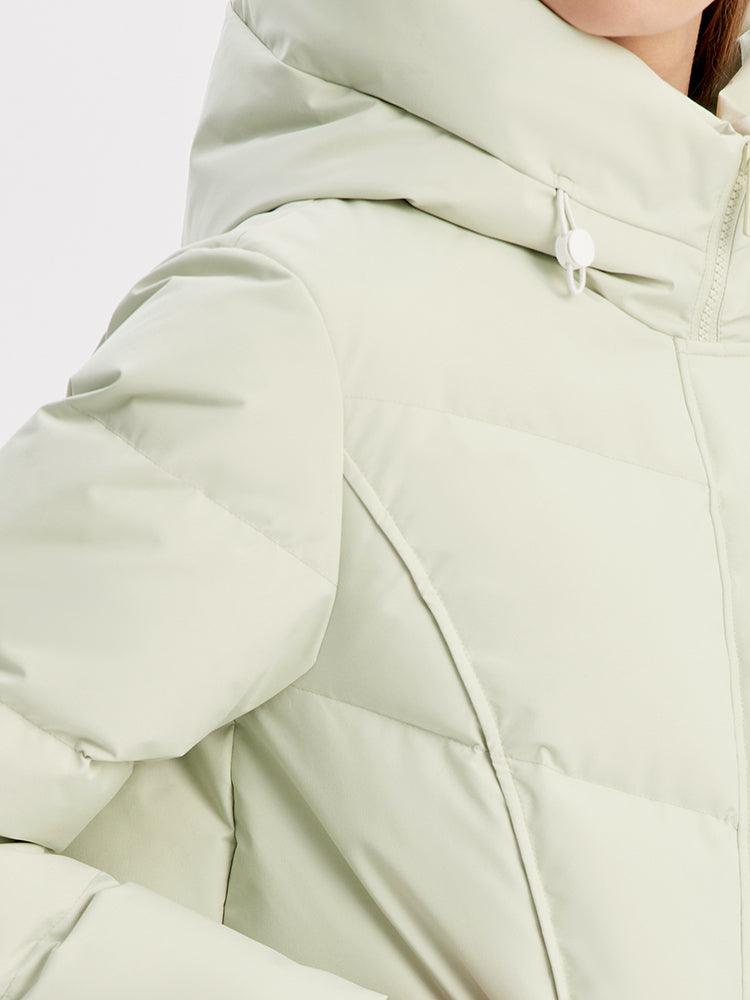 Crop Cocoon Hooded Goose Down Jacket GOELIA