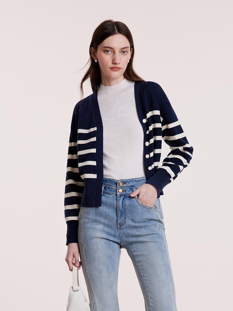 Machine Washable Woolen Cardigan GOELIA