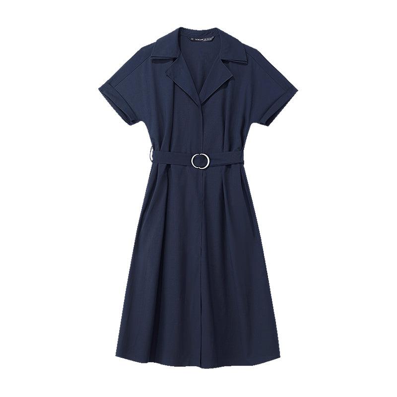 Lapel Collar Shirt dress GOELIA