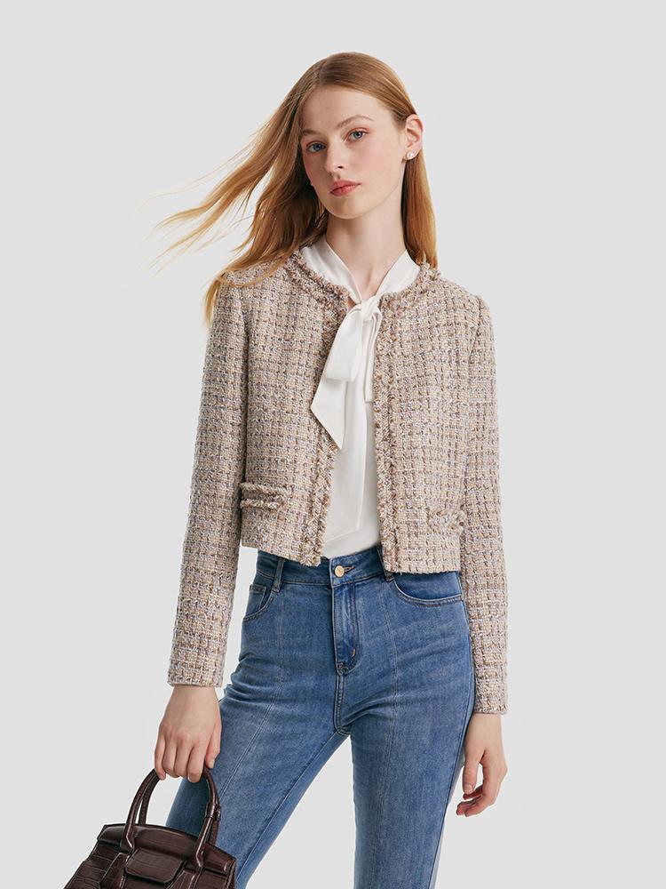 Knitted Tweed Short Jacket GOELIA