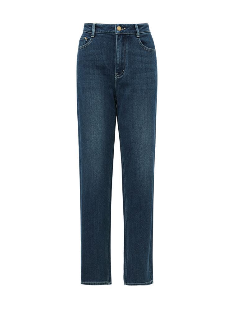 High-Waisted Ankle Length Tapered Jeans GOELIA